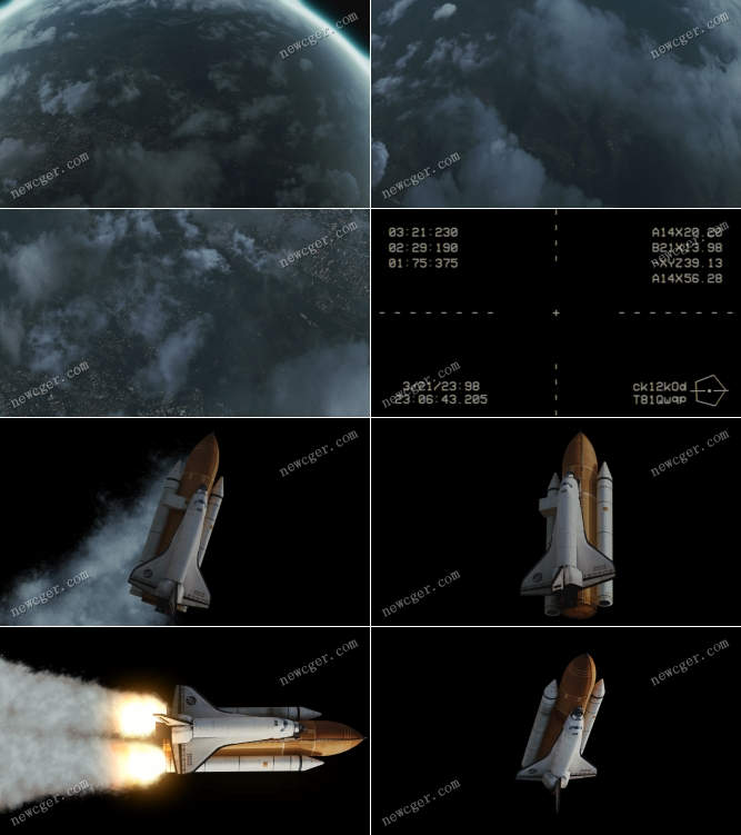 地球和航天飞机视频素材.jpg