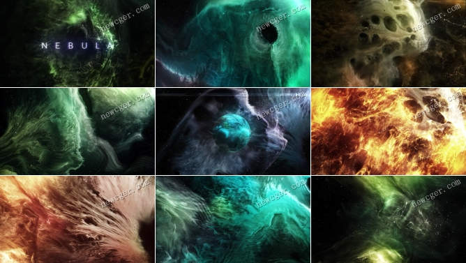19个超酷的宇宙星云背景特效视频素材