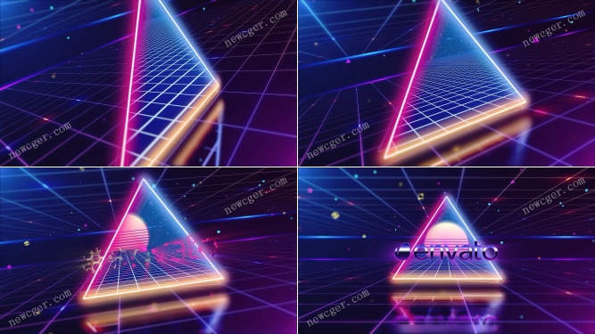 三角形霓虹灯标志AE模板.jpg
