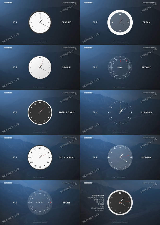 模拟时钟的创建器AE模板.jpg