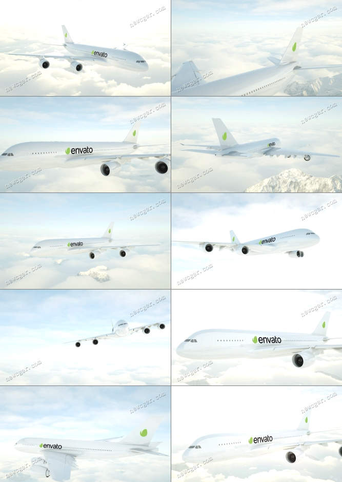 三维飞机模型动画AE模板.jpg