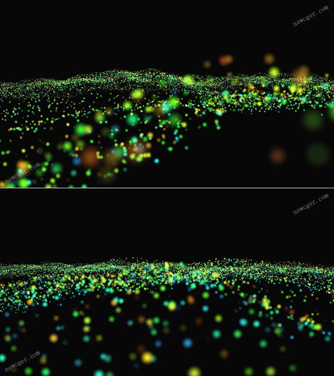 发光的粒子海洋视频素材.jpg