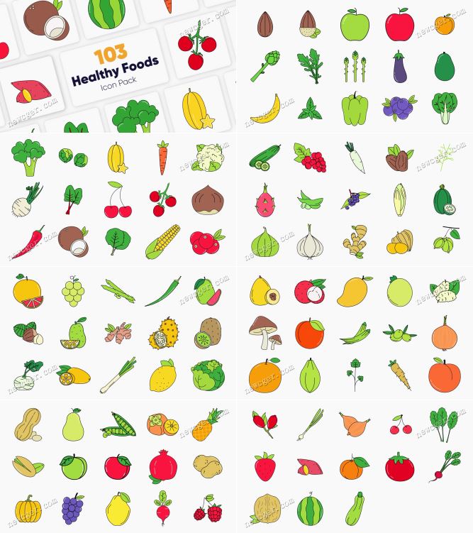 103个健康食物图标AE模板.jpg