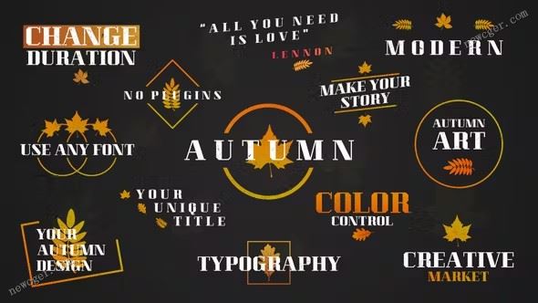 秋季标题动画AE模板.jpg