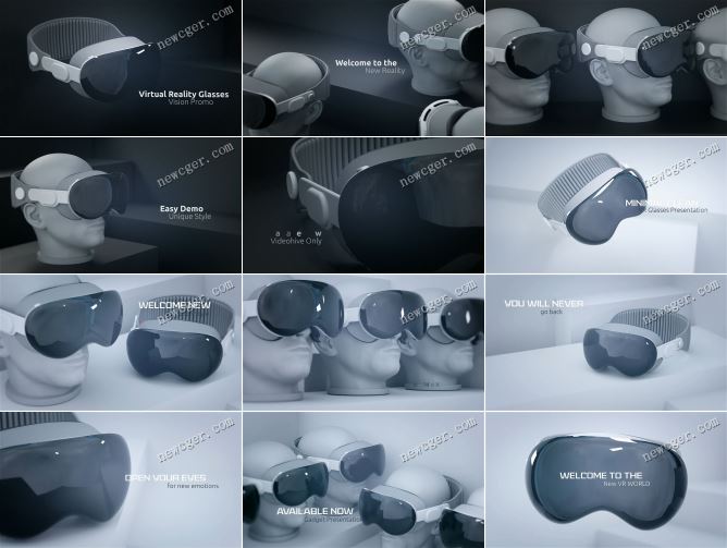 模拟Apple Vision Pro VR眼镜的AE模板.jpg