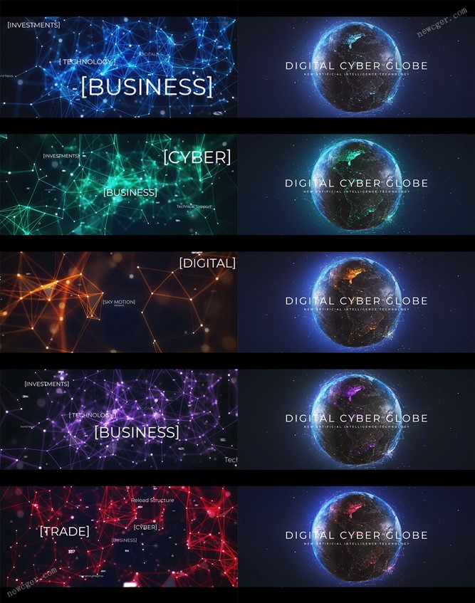 数字科技地球开场AE模板.jpg