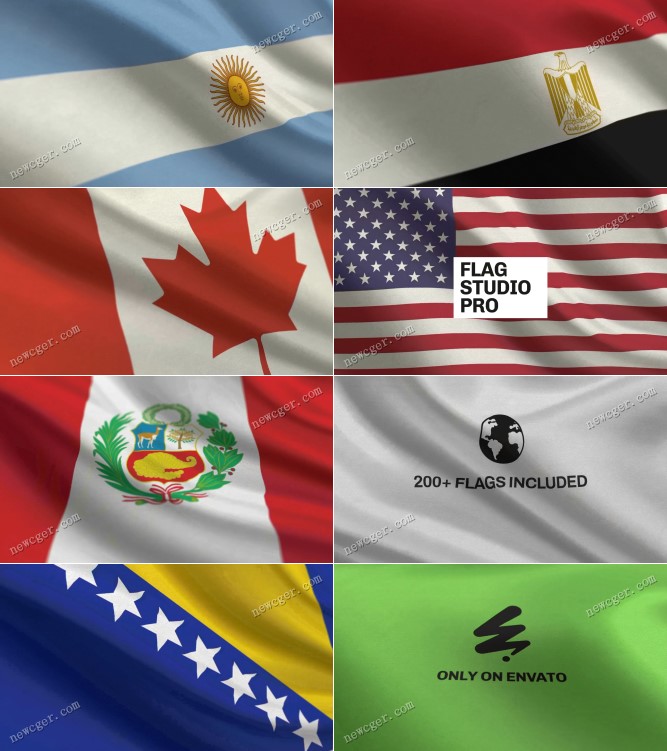 逼真旗帜动画AE模板.jpg 逼真旗帜动画AE模板.jpg