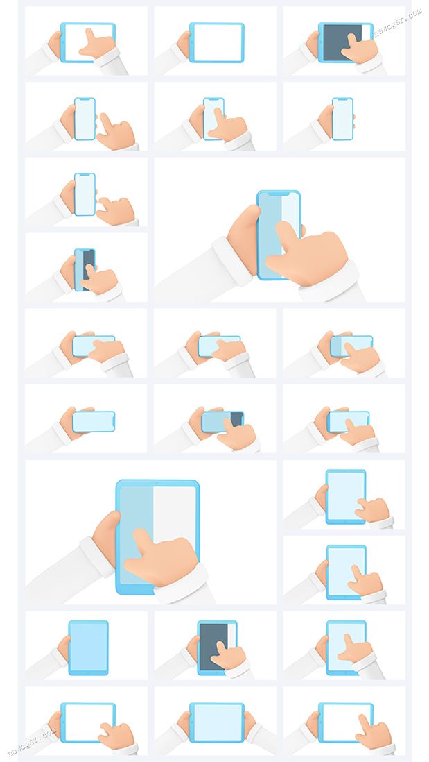 卡通3D手势动画AE模板.jpg 卡通3D手势动画AE模板.jpg