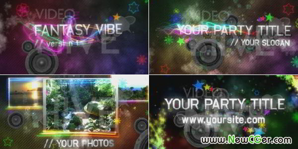 一个炫丽的片头工程，可用做网站或产品宣传，Fantasy Vibe V1