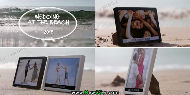 沙滩上的婚礼相框相册AE模板.jpg