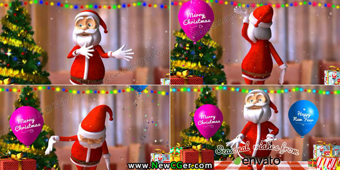 跳舞的圣诞老人三维动画AE模板.jpg