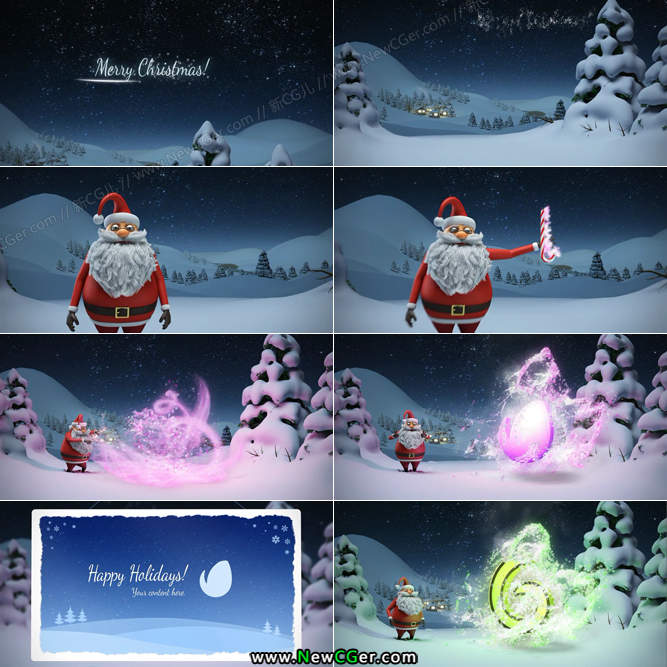圣诞老人的魔法AE模板.jpg