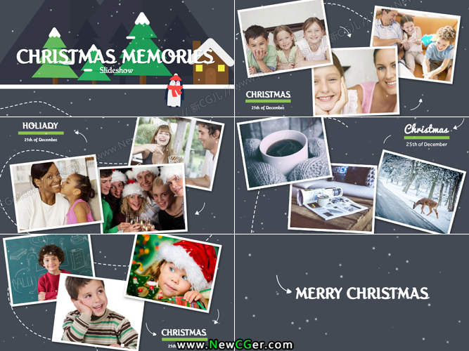 雪中的圣诞节相册AE模板.jpg