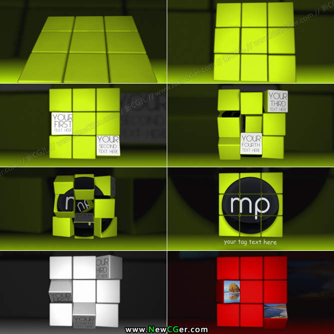 魔方立方体变成标志的效果AE模板.jpg
