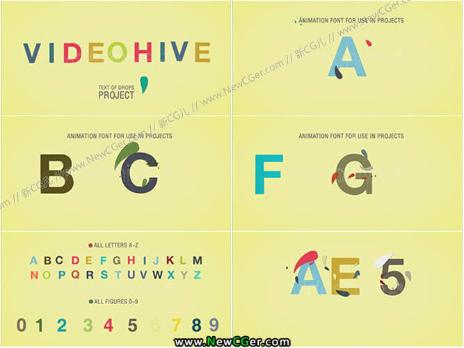 可爱的字母演绎动画AE模板.jpg