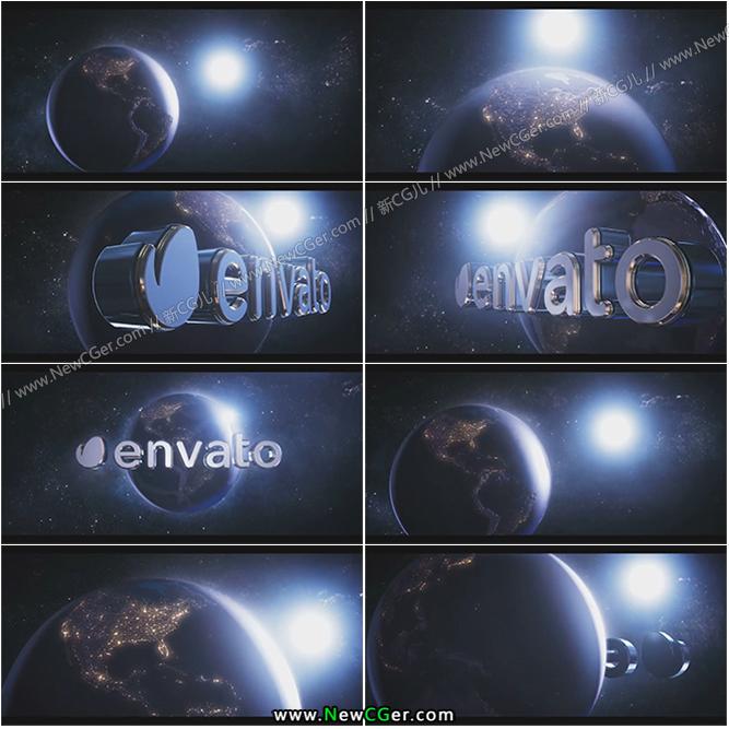 史诗电影游戏环绕地球logo展示AE模板.jpg