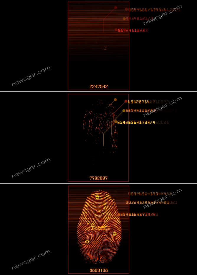 模拟指纹扫描的视频素材.jpg