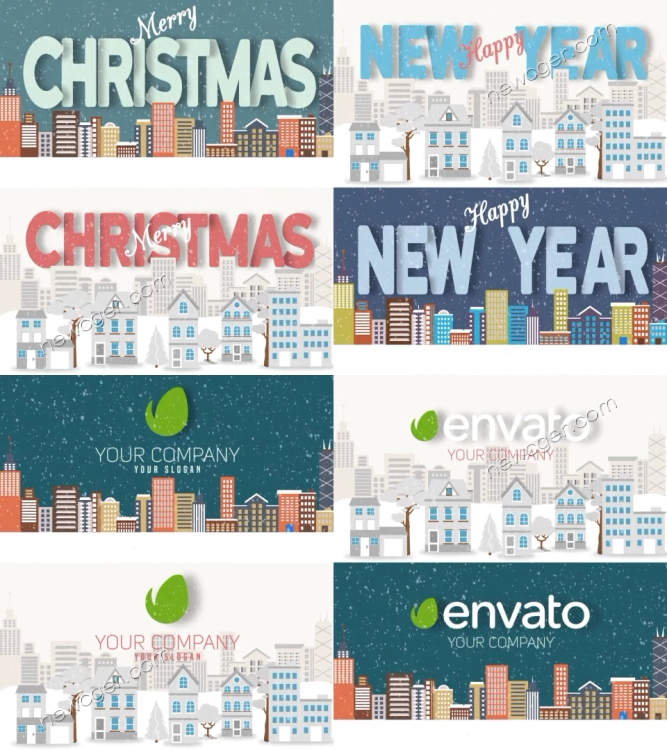 圣诞节和新年的文字AE模板.jpg